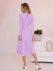 Платья ISSA Plus модель 13475_lilac Фото