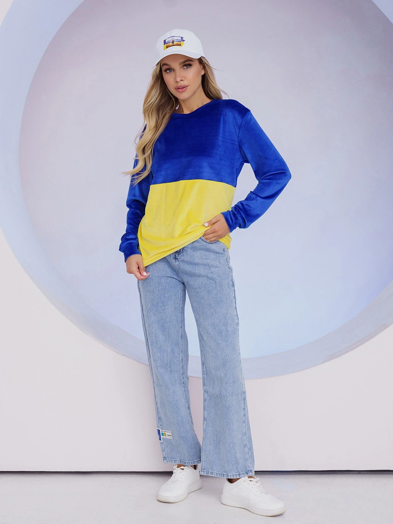 Худі та світшоти ISSA Plus модель 13488_yellowblue Фото