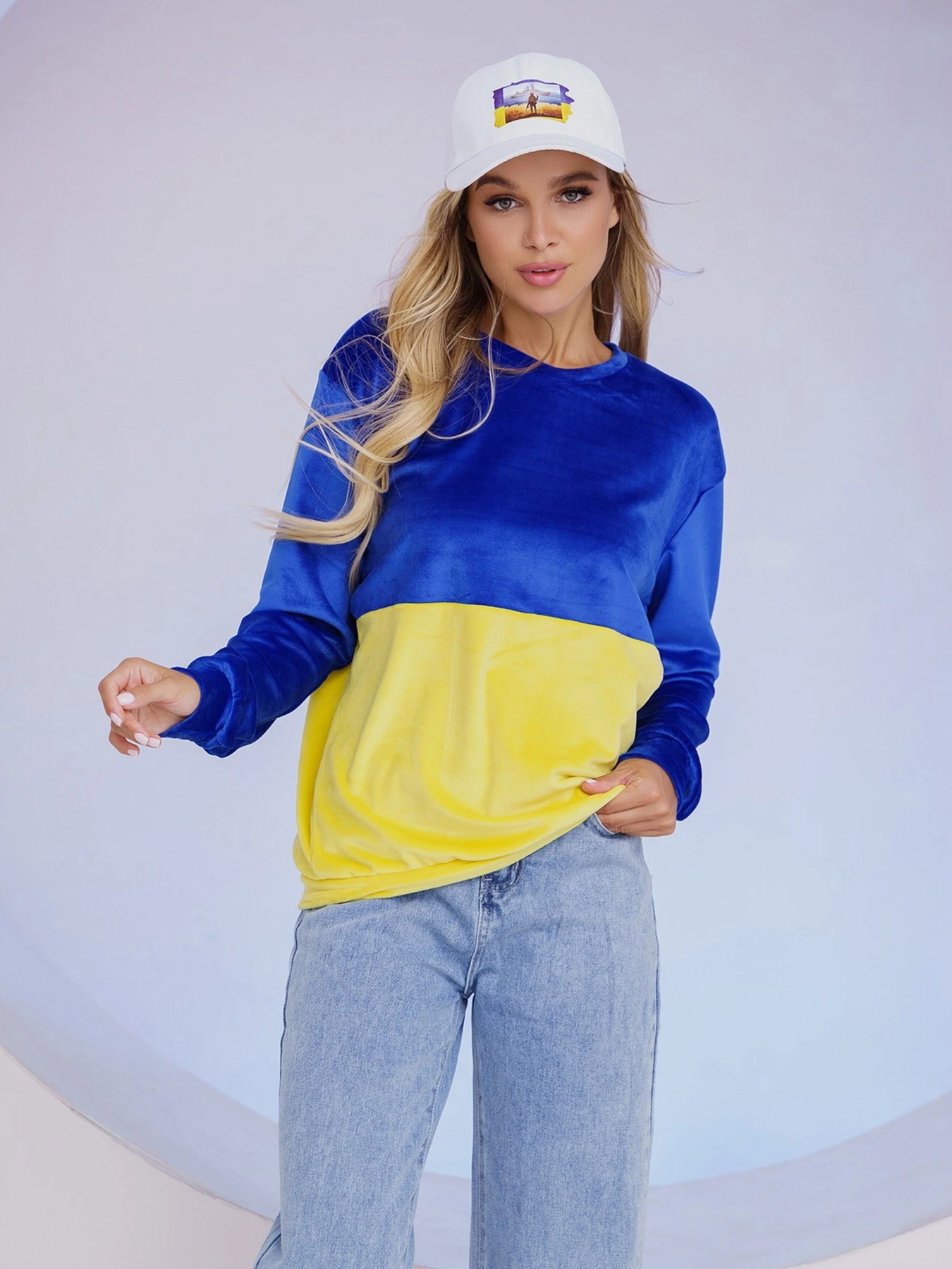 Худі та світшоти ISSA Plus модель 13488_yellowblue Фото