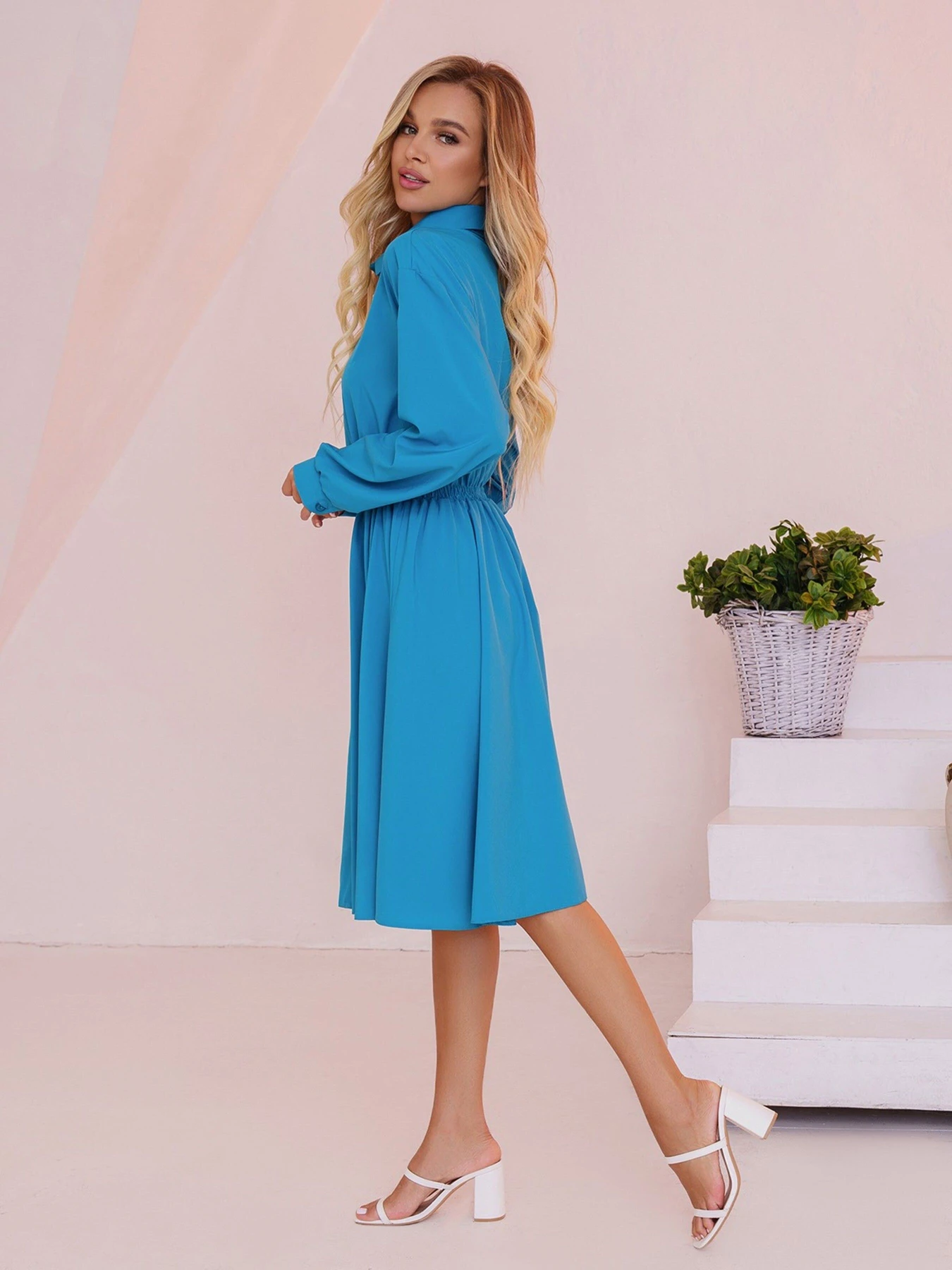 Платья ISSA Plus модель 13491_turquoise Фото
