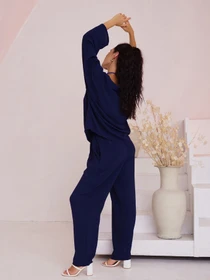 Костюмы ISSA Plus модель 13519_darkblue Фото
