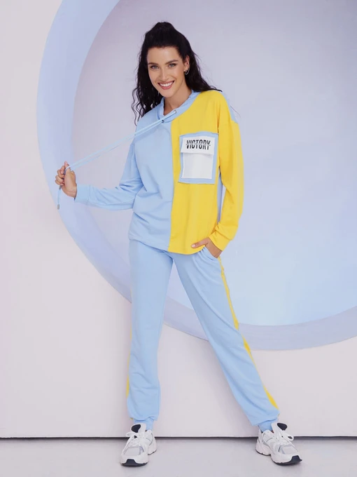 Костюмы ISSA Plus модель 13526_yellowblue Фото