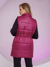 Куртки та дублянки ISSA Plus модель SA-337_burgundy Фото