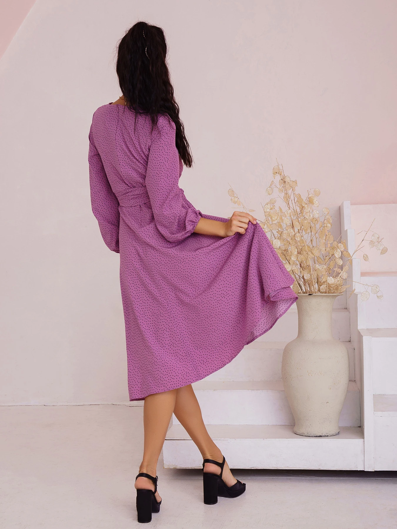 Платья ISSA Plus модель SA-397_lilac Платья ISSA Plus модель SA-397_lilac Фото
