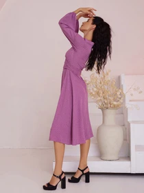 Платья ISSA Plus модель SA-397_lilac Фото
