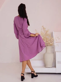 Платья ISSA Plus модель SA-397_lilac Фото