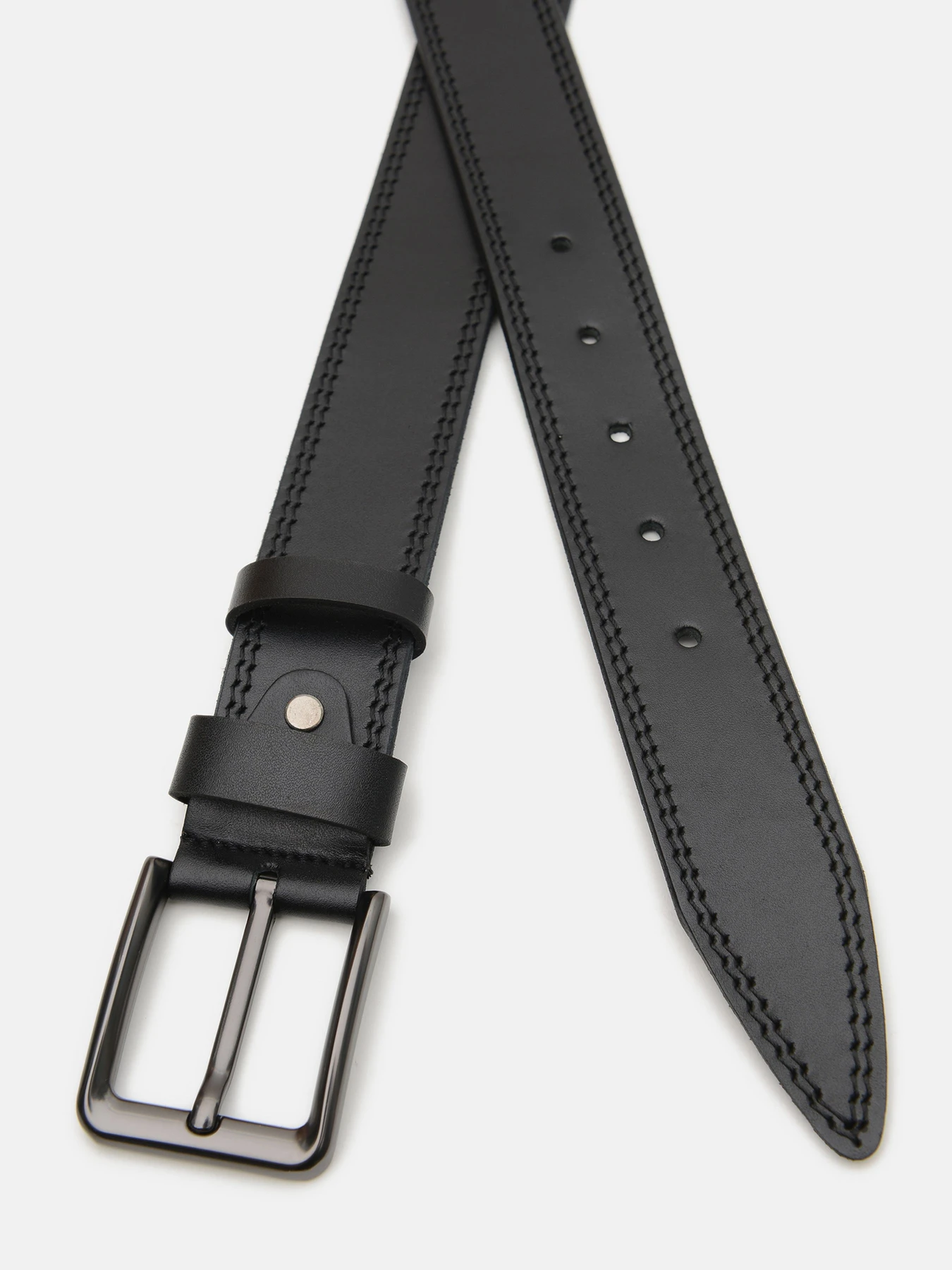 Ремені Borsa Leather модель V1GX08-black Фото