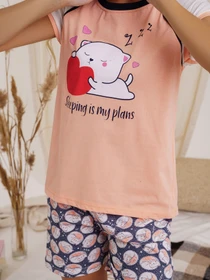Одяг для дому та сну ISSA Plus модель WN21-16_peach Фото