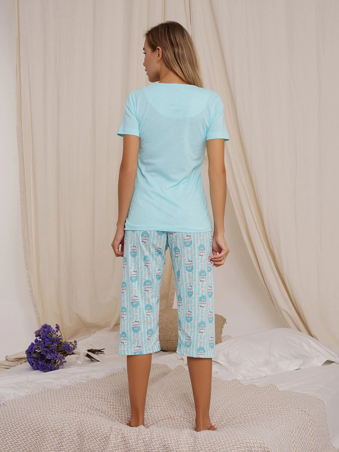Одяг для дому та сну ISSA Plus модель WN21-17_lightblue Фото