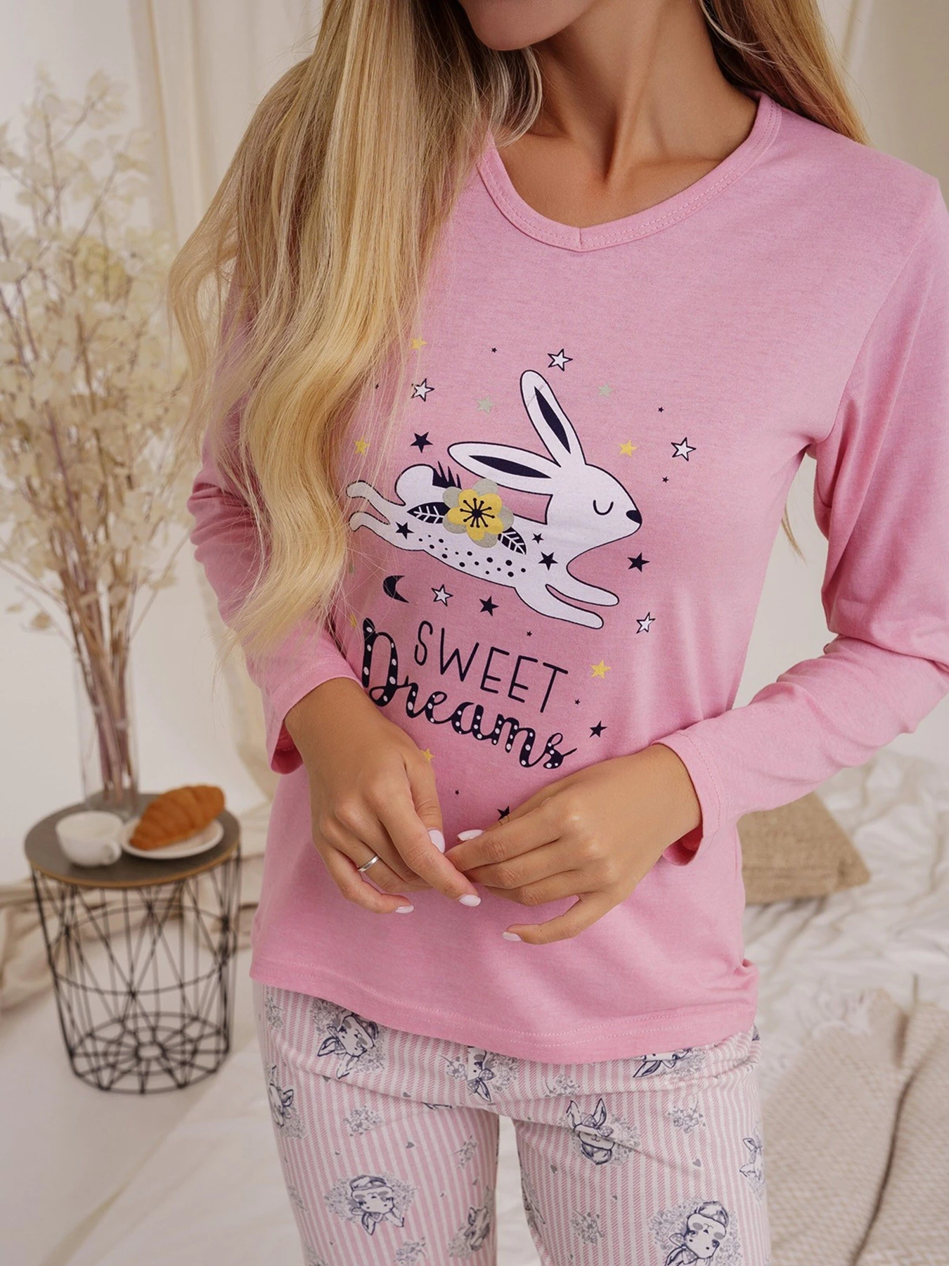 Одежда для дома и сна ISSA Plus модель WN21-22_pink Одежда для дома и сна ISSA Plus модель WN21-22_pink Фото