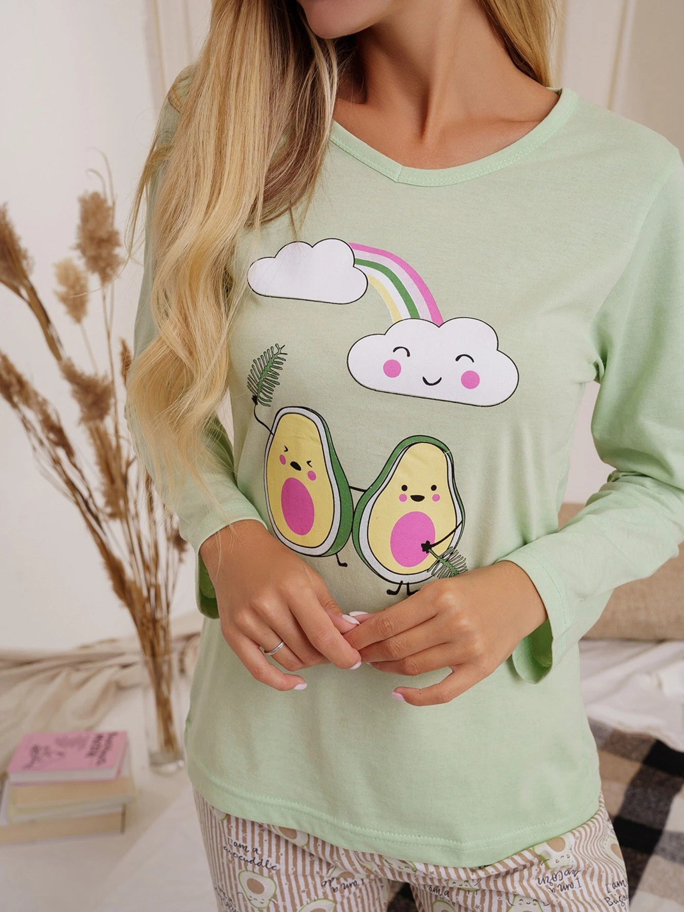 Одежда для дома и сна ISSA Plus модель WN21-24_mint Одежда для дома и сна ISSA Plus модель WN21-24_mint Фото