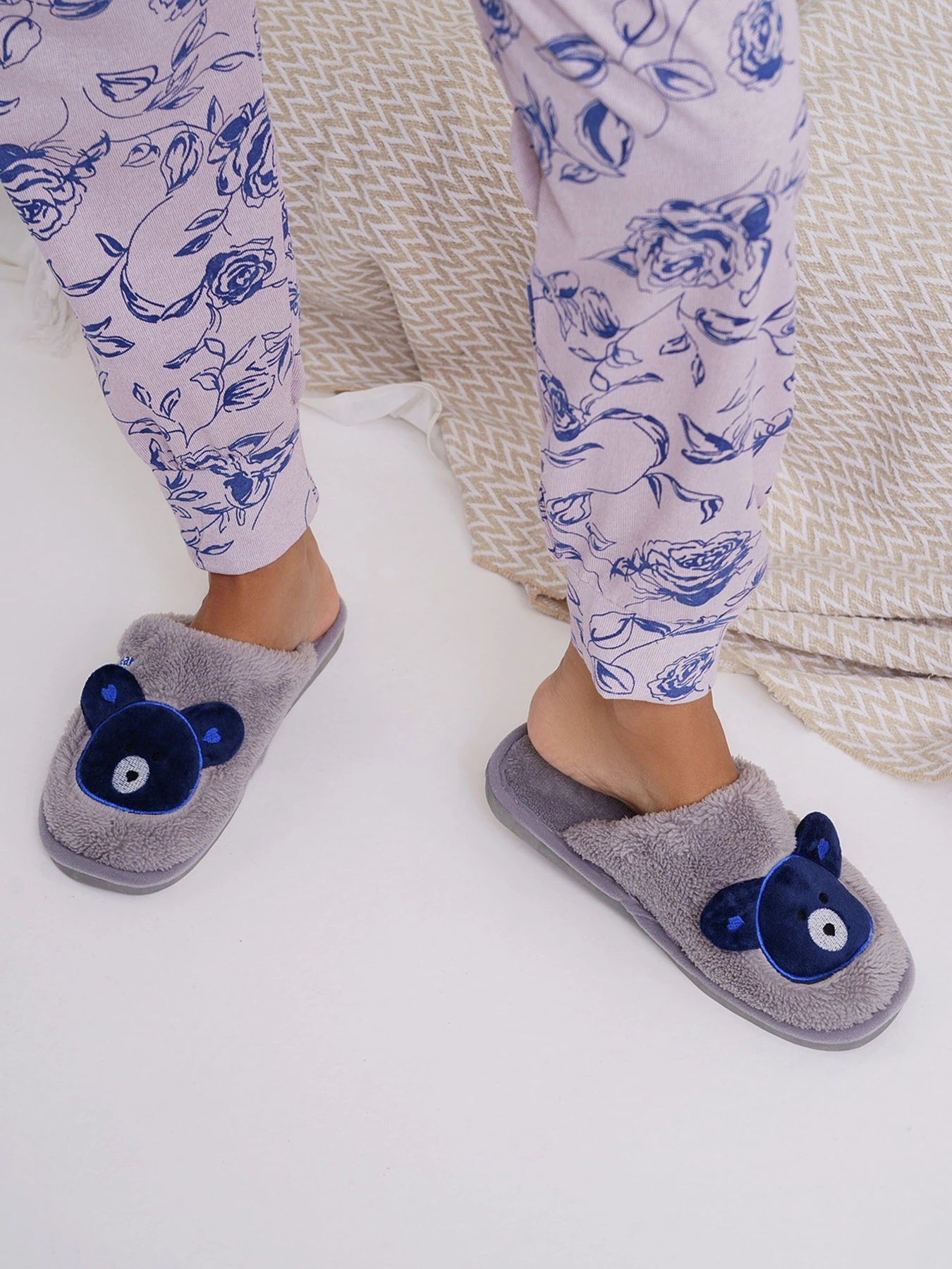 Тапки ISSA Plus модель OB2-96_grey Фото