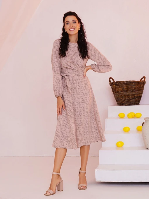 Платья ISSA Plus модель SA-397_beige Фото