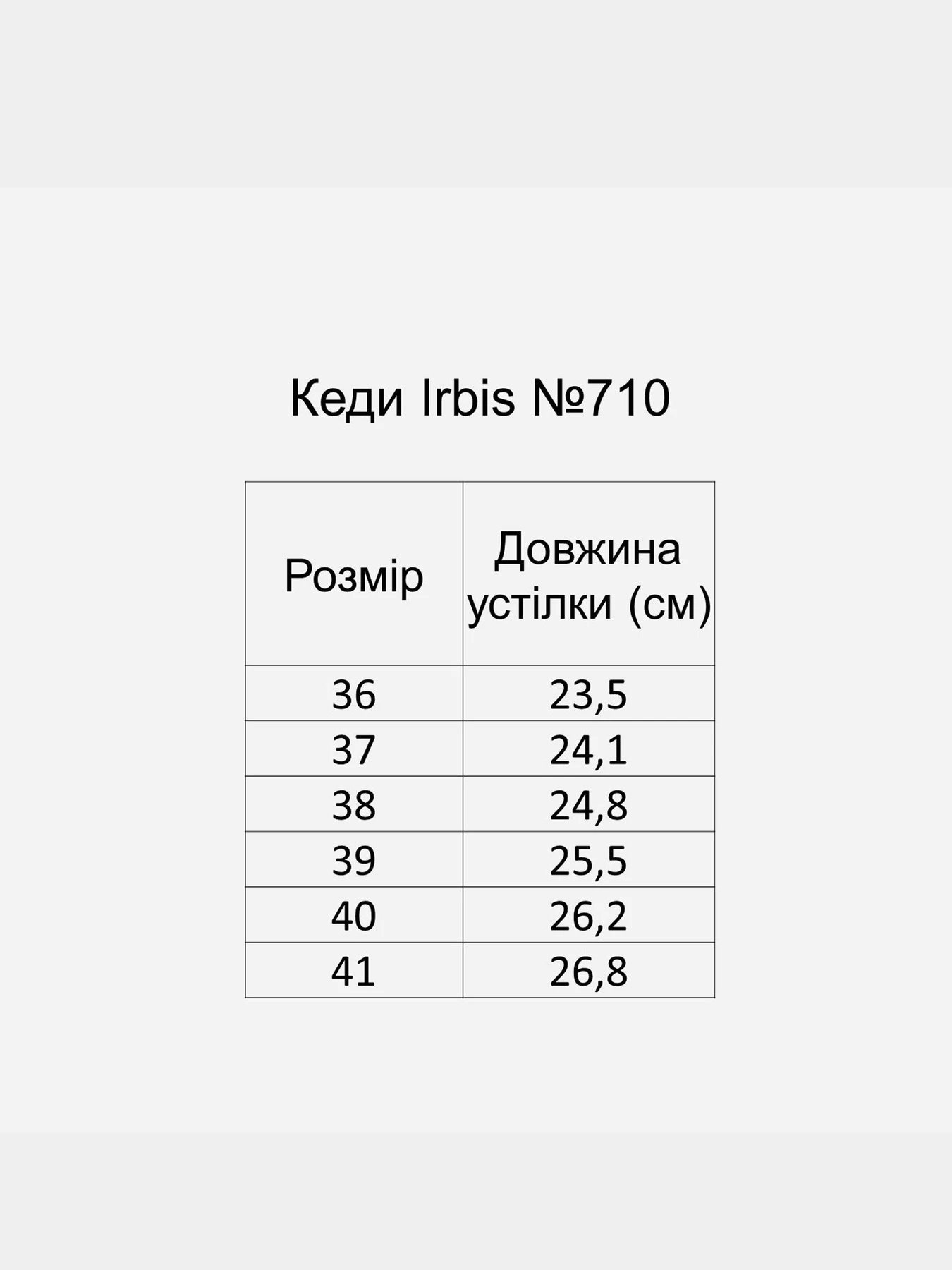 Кеды Irbis модель 710_white Фото