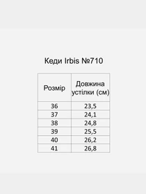 Кеды Irbis модель 710_white Фото