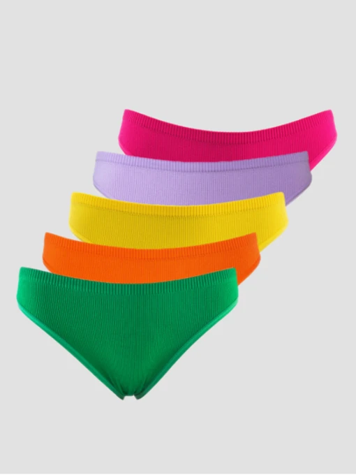 Нижня білизна Brabrabra модель SLZ23902008_green-yellow-fuchsia-purple-almond Фото