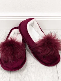 Капці ISSA Plus модель OB2-101_burgundy Фото