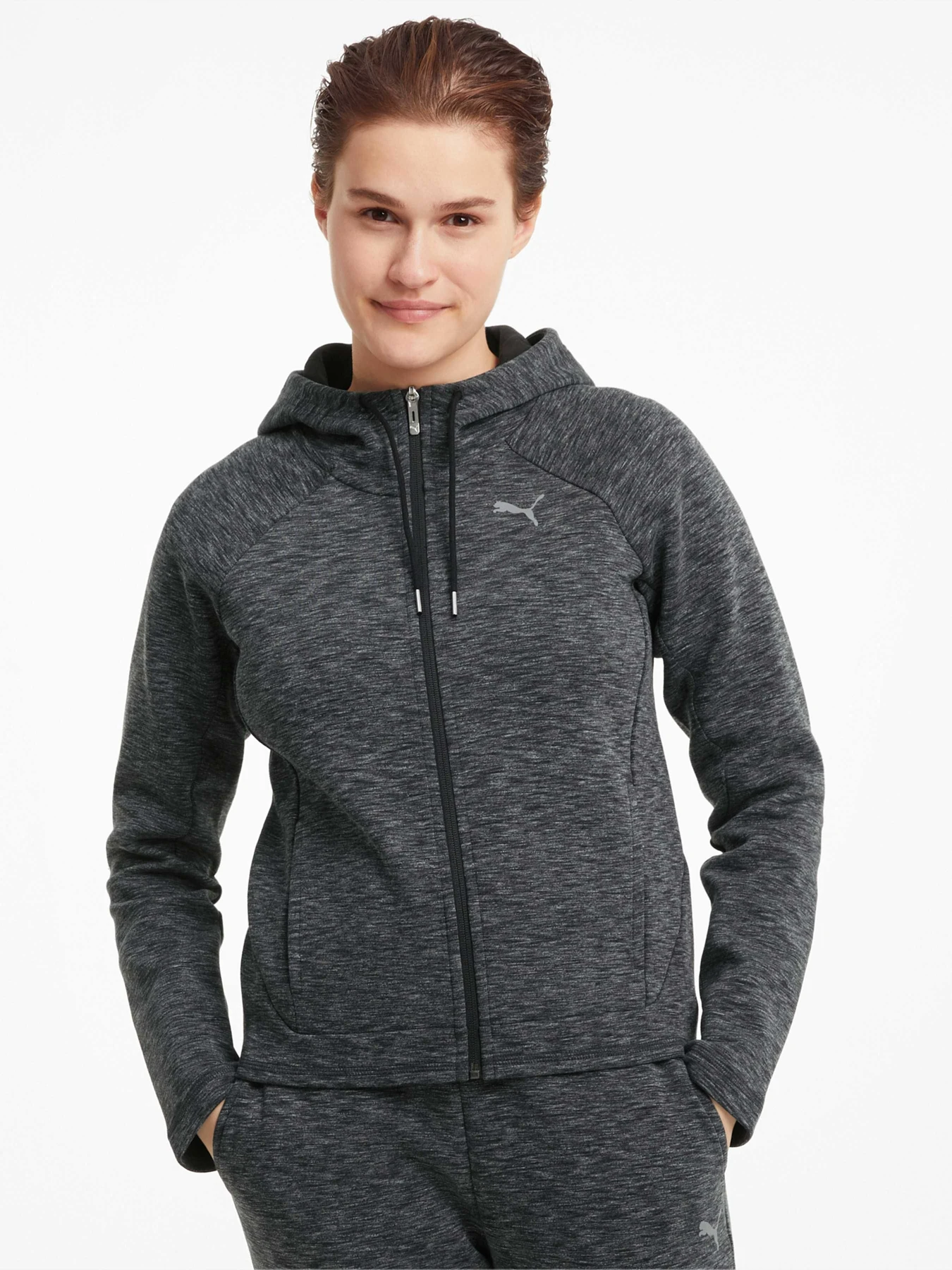 Худі та світшоти PUMA Evostripe Full-zip Hoodie модель 585945 Фото