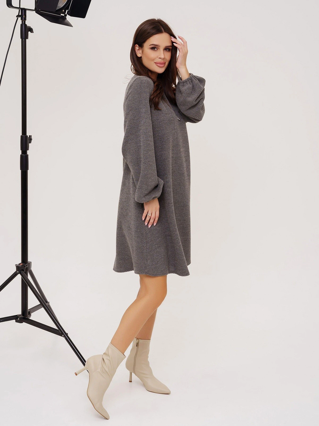 Платья ISSA Plus модель 12334A_grey Платья ISSA Plus модель 12334A_grey Фото