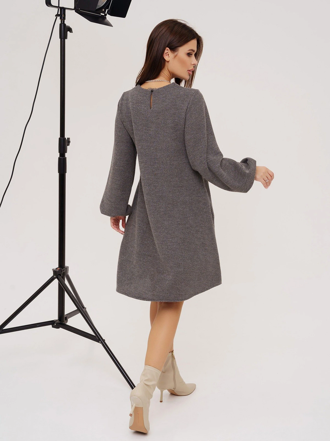Платья ISSA Plus модель 12334A_grey Платья ISSA Plus модель 12334A_grey Фото