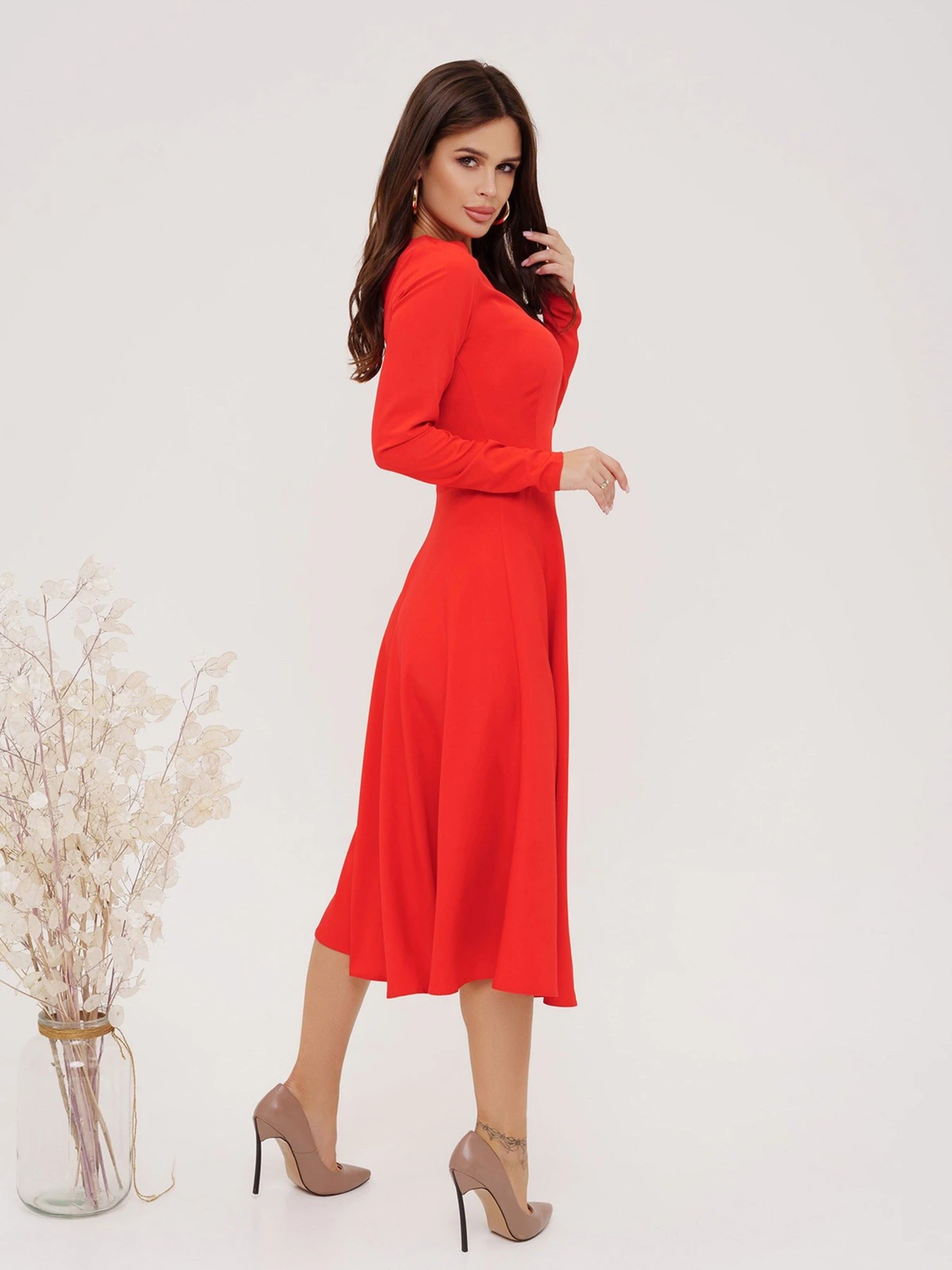 Платья ISSA Plus модель 13534_red Платья ISSA Plus модель 13534_red Фото