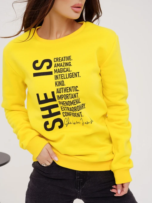 Худи и свитшоты ISSA Plus модель 13535_yellow Фото