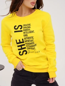 Худі та світшоти ISSA Plus модель 13535_yellow Фото