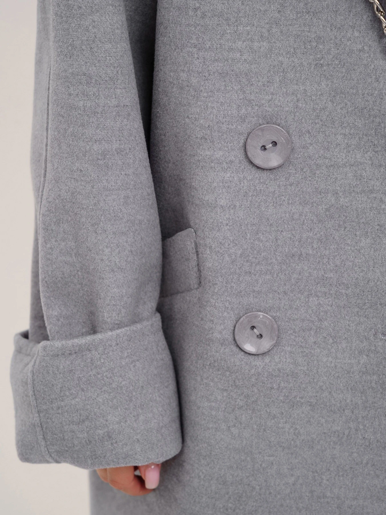 Пальта та плащі ISSA Plus модель 13549_grey Пальта та плащі ISSA Plus модель 13549_grey Фото