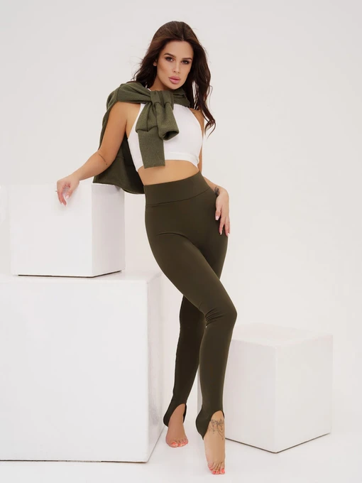Брюки ISSA Plus модель 5544_khaki Фото