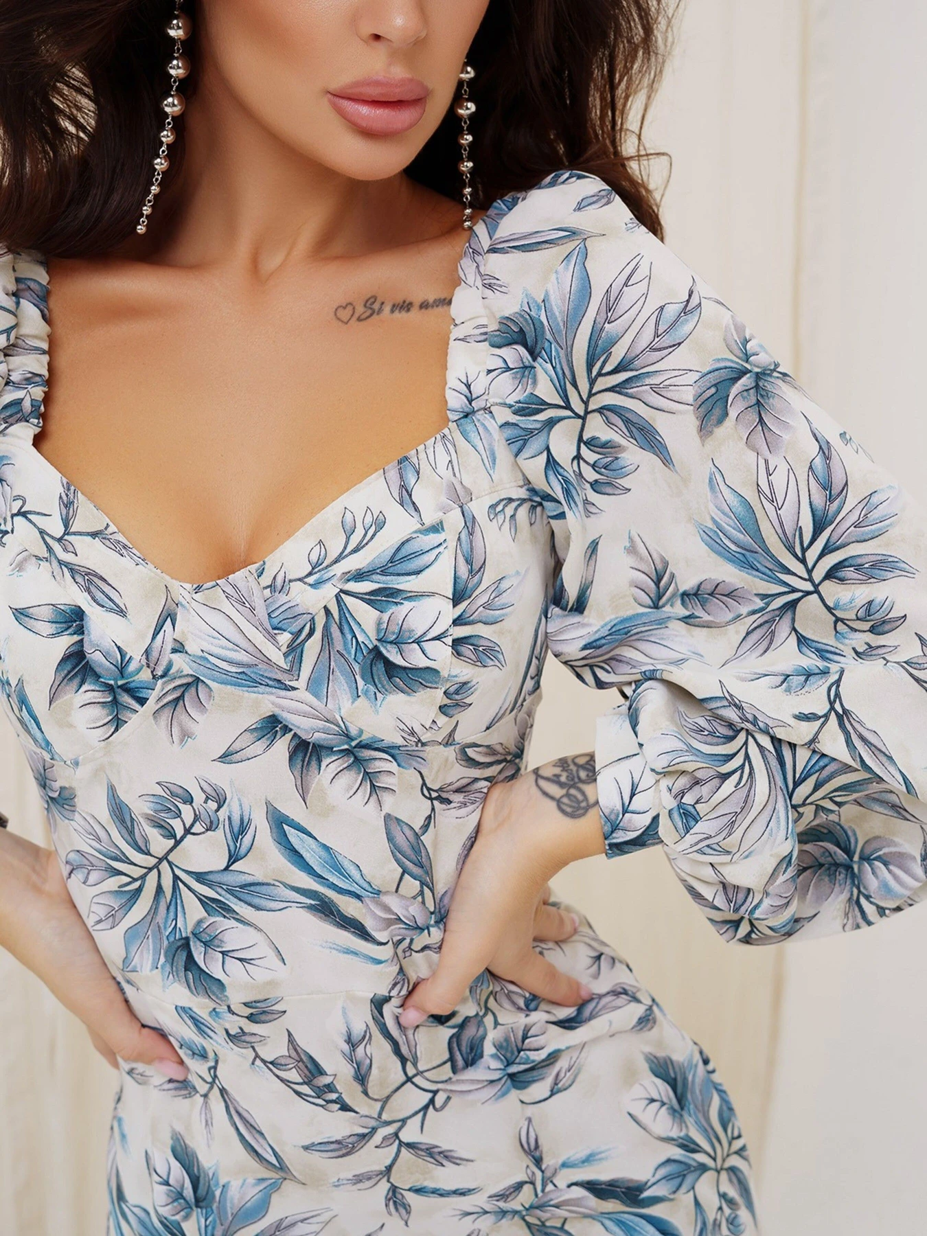 Платья ISSA Plus модель SA-422_blue Платья ISSA Plus модель SA-422_blue Фото