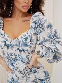 Платья ISSA Plus модель SA-422_blue Фото