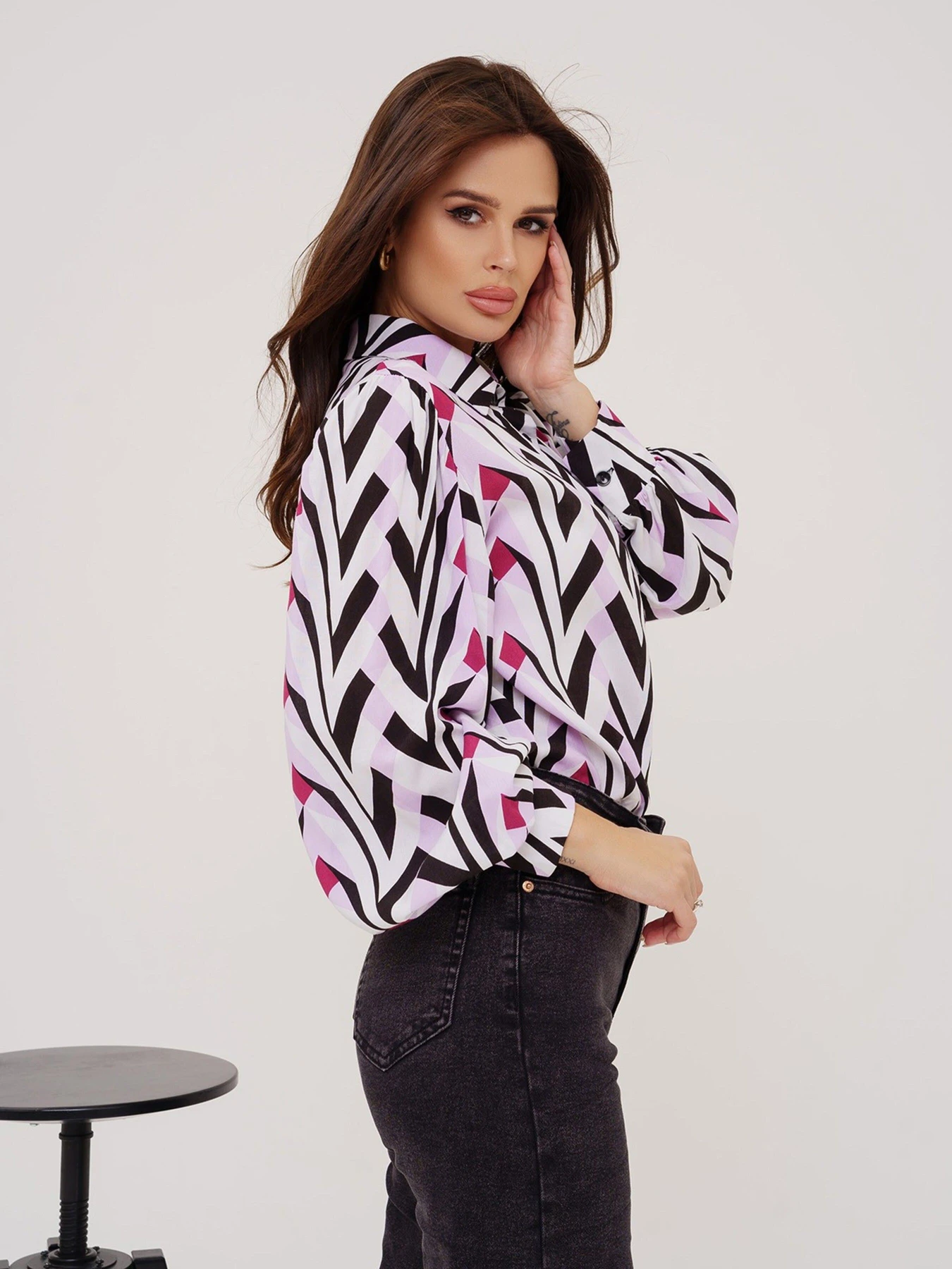 Сорочки ISSA Plus модель SA-423_lilac Сорочки ISSA Plus модель SA-423_lilac Фото