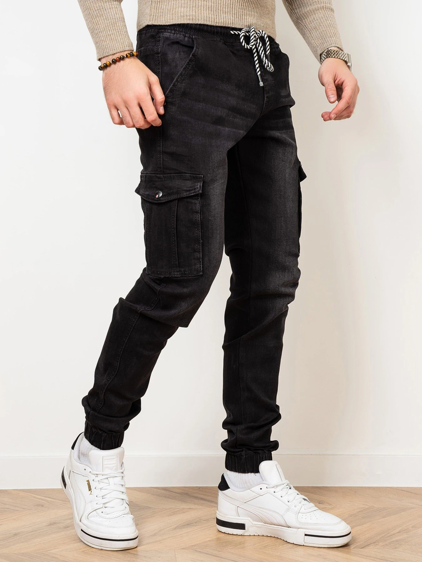 Джинсы ISSA Plus модель GN4-49_black Джинсы ISSA Plus модель GN4-49_black Фото