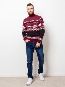 Свитры и кардиганы ISSA Plus модель GN4-51_burgundy Фото