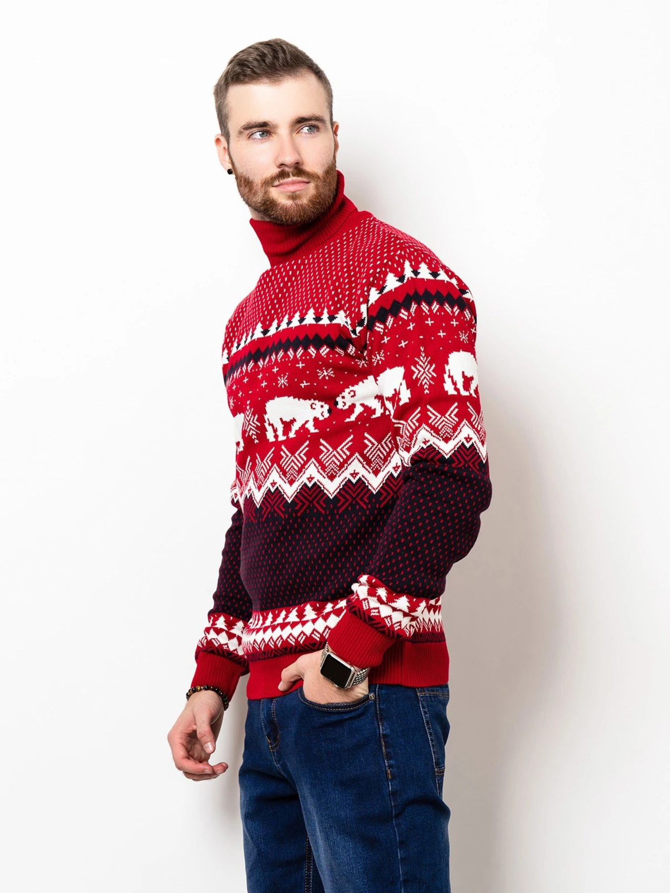 Свитры и кардиганы ISSA Plus модель GN4-51_red Фото