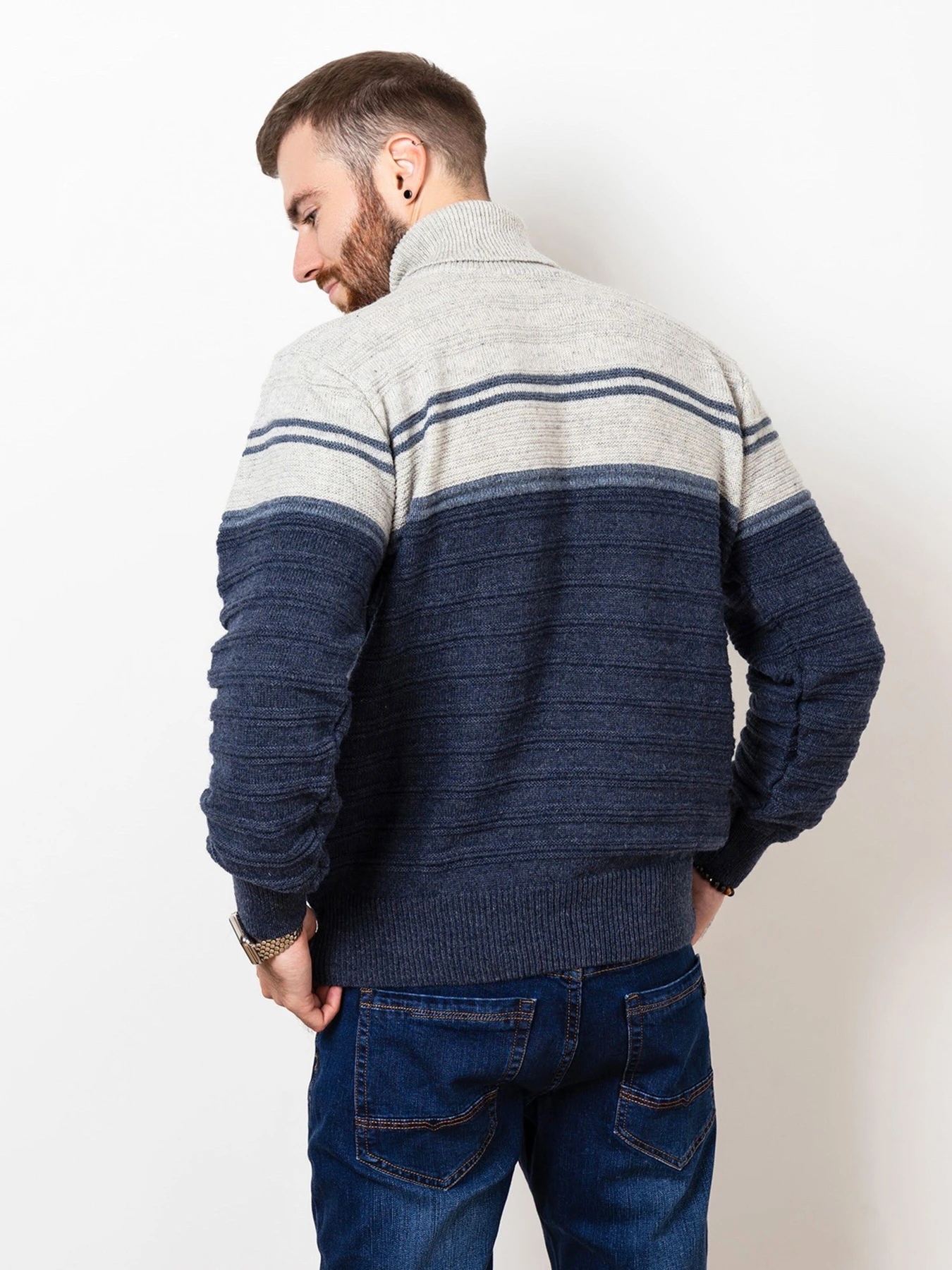 Светри та кардигани ISSA Plus модель GN4-53_greyblue Фото