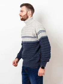 Светри та кардигани ISSA Plus модель GN4-53_greyblue Фото