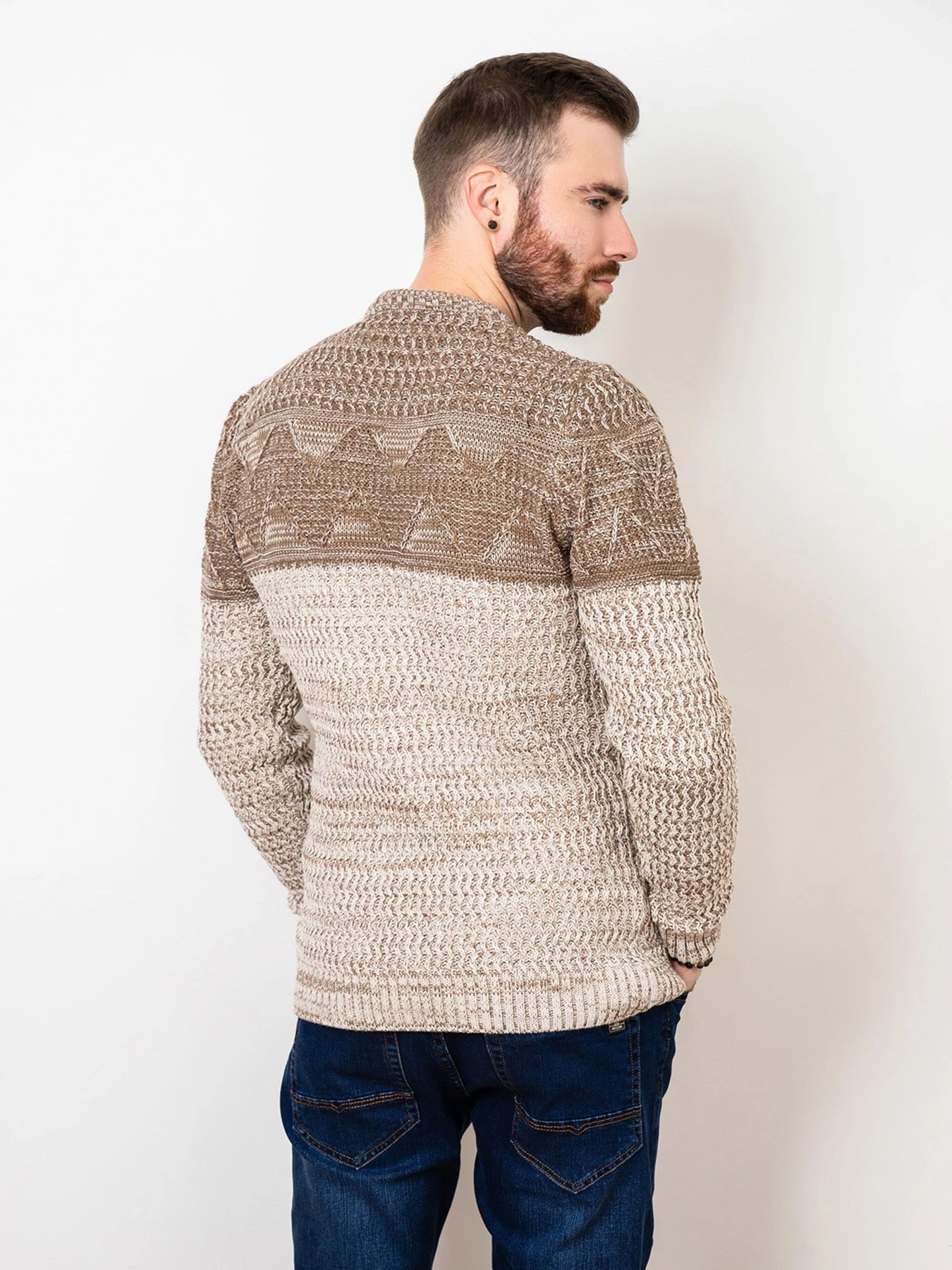 Свитры и кардиганы ISSA Plus модель GN4-54_beige Фото