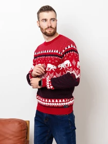 Свитры и кардиганы ISSA Plus модель GN4-55_red Фото