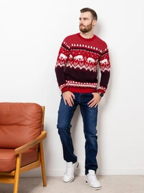 Свитры и кардиганы ISSA Plus модель GN4-55_red Фото