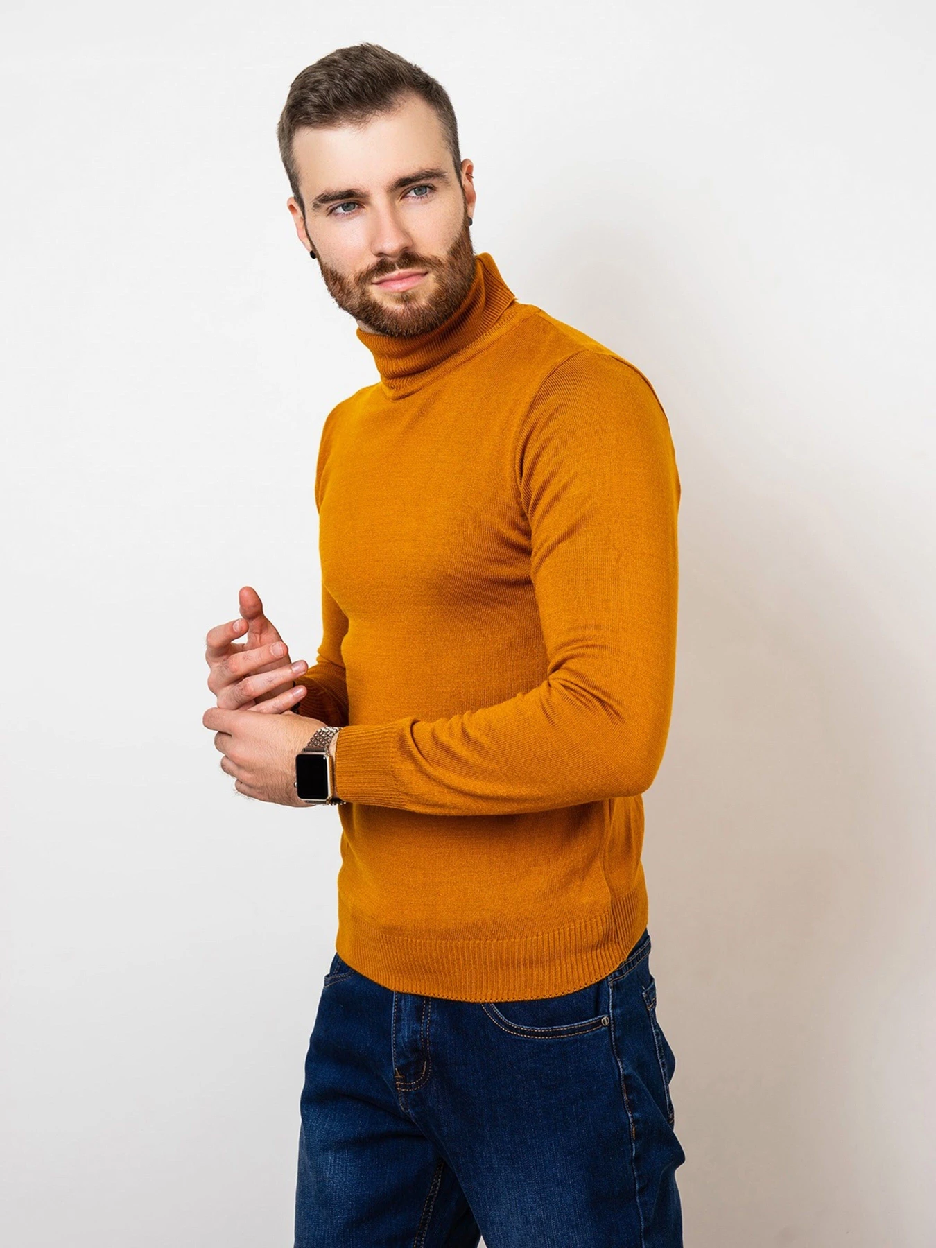 Свитры и кардиганы ISSA Plus модель GN4-57_mustard Фото