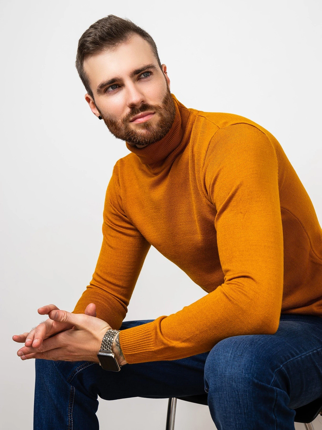Свитры и кардиганы ISSA Plus модель GN4-57_mustard Фото