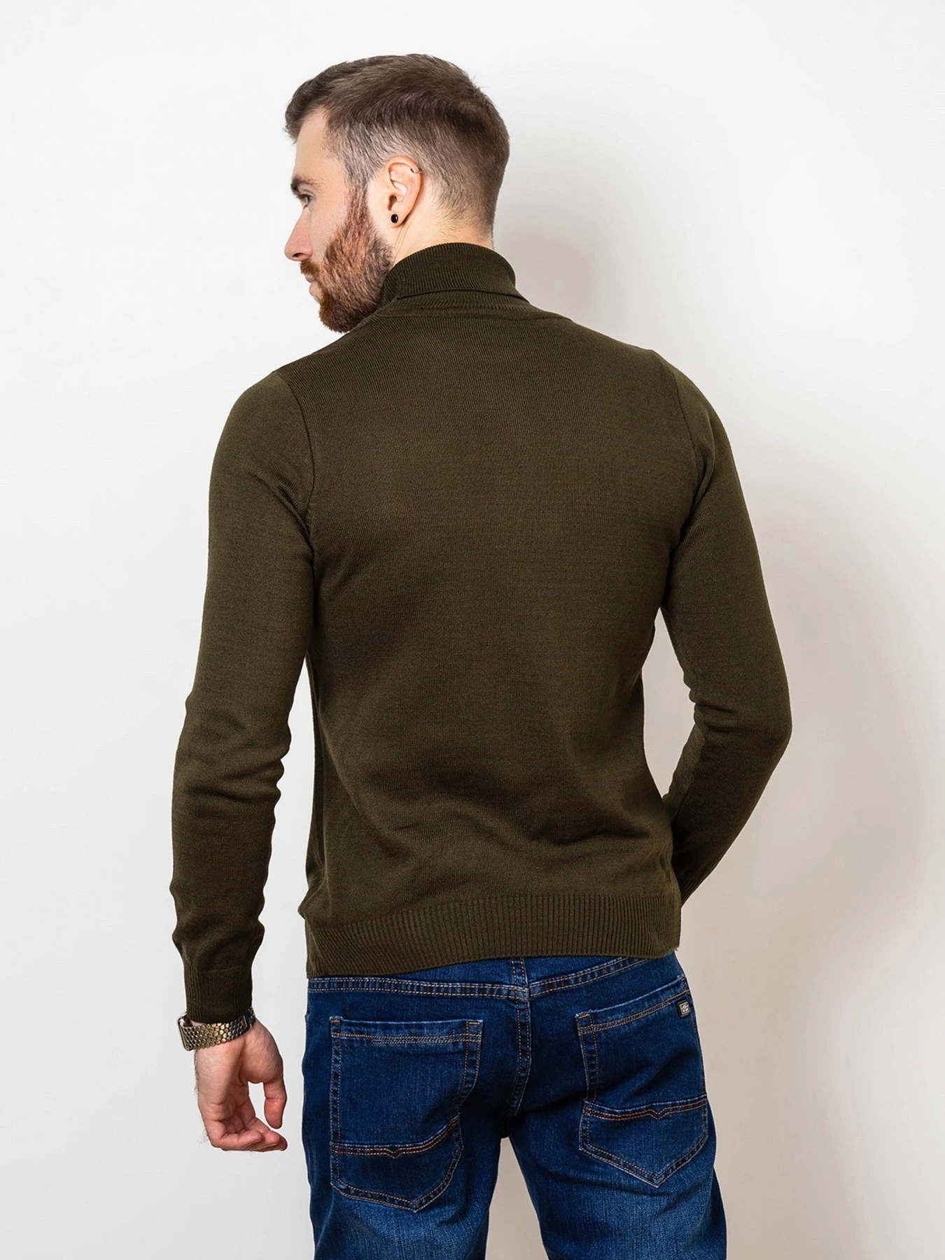 Свитры и кардиганы ISSA Plus модель GN4-57_khaki Фото