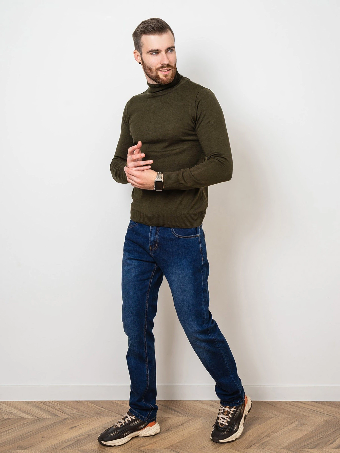 Свитры и кардиганы ISSA Plus модель GN4-57_khaki Фото