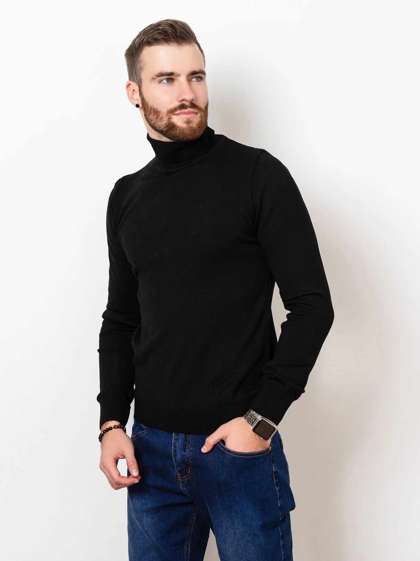 Свитры и кардиганы ISSA Plus модель GN4-57_black Фото