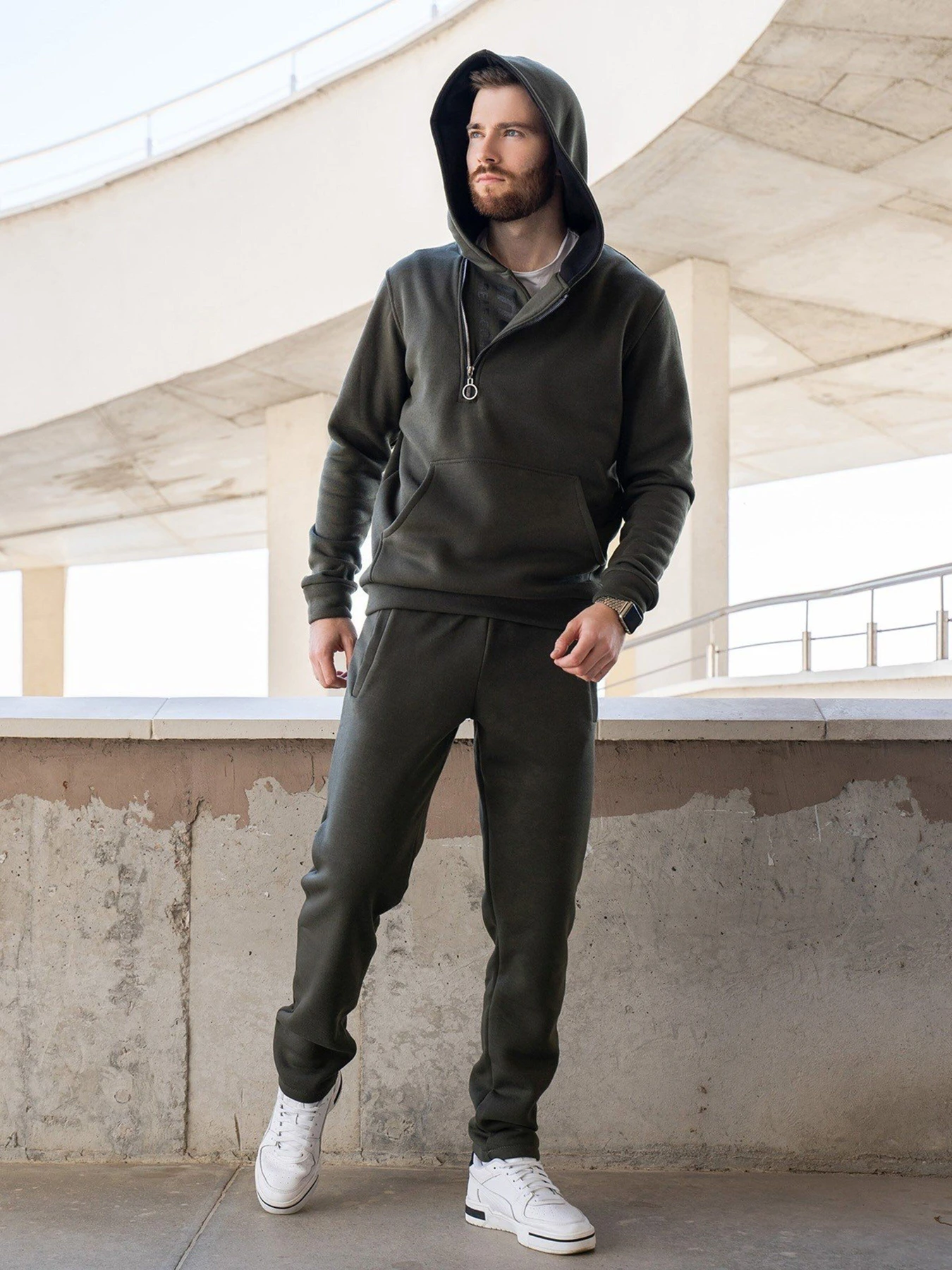 Костюмы ISSA Plus модель GN-459_khaki Фото