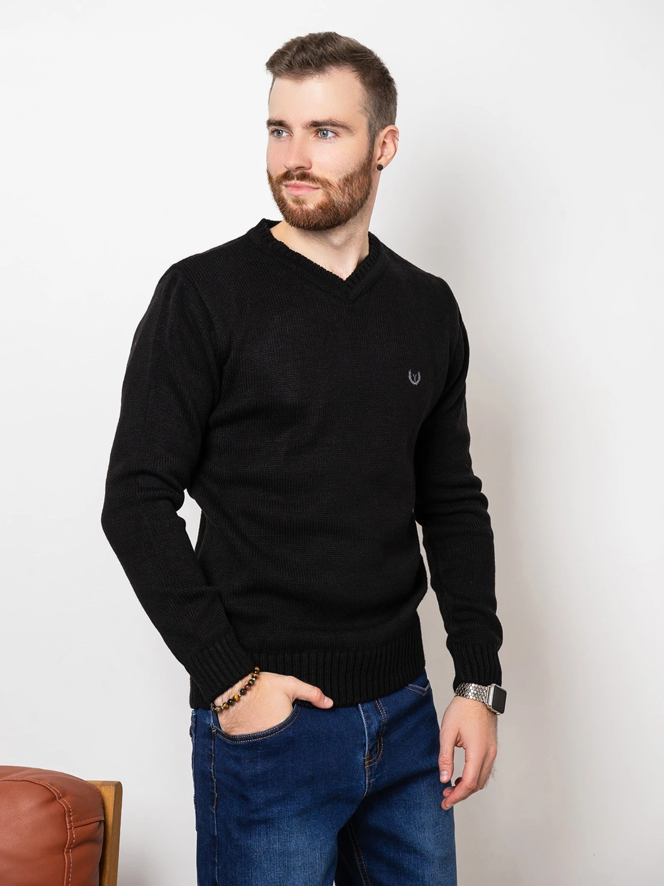 Светри та кардигани ISSA Plus модель GN4-61_black Фото
