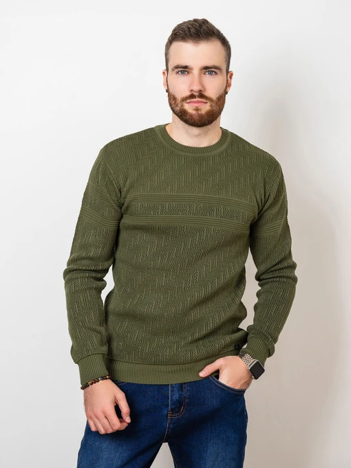 Свитры и кардиганы ISSA Plus модель GN4-62_khaki Фото