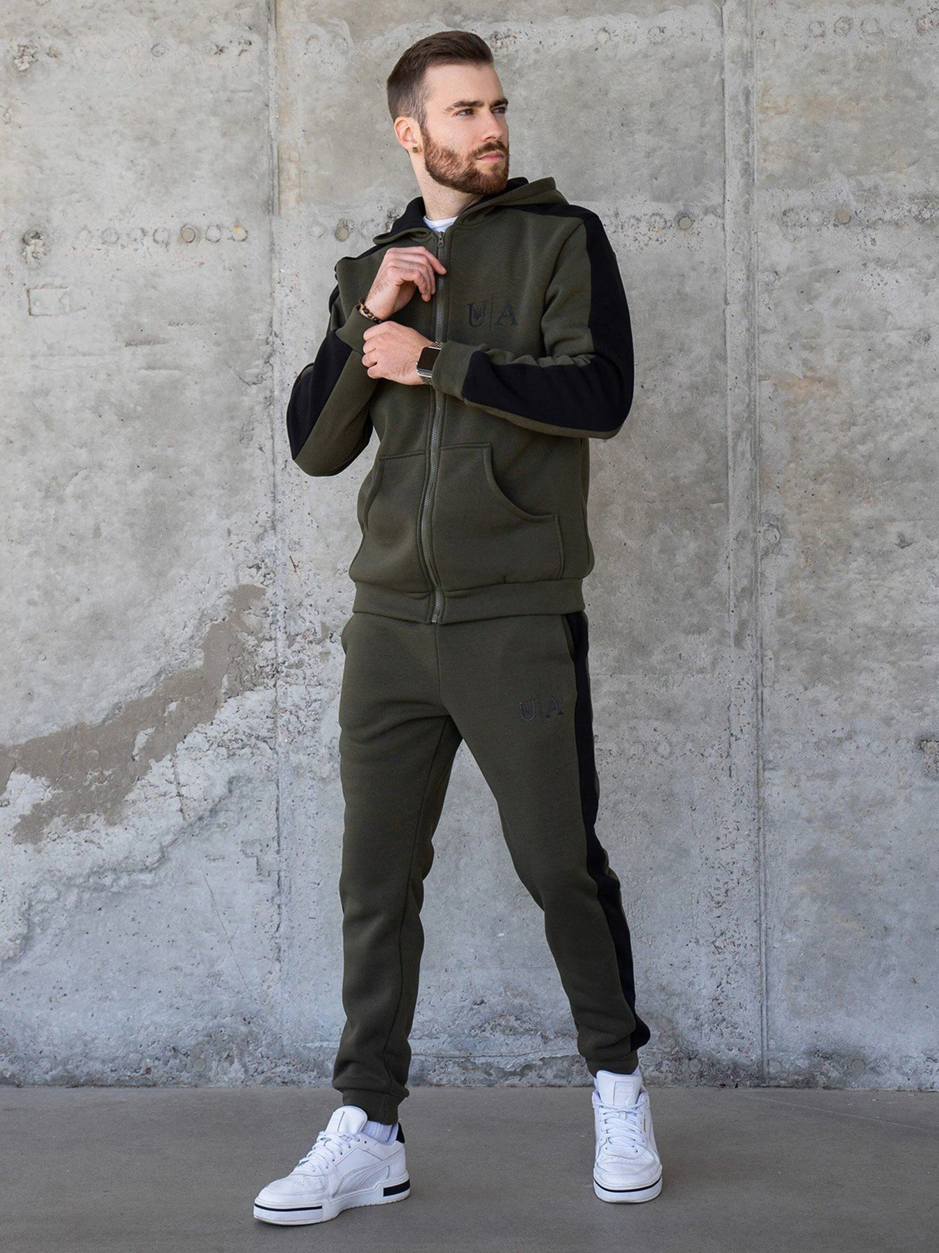 Костюми ISSA Plus модель GN-462_khaki Костюми ISSA Plus модель GN-462_khaki Фото
