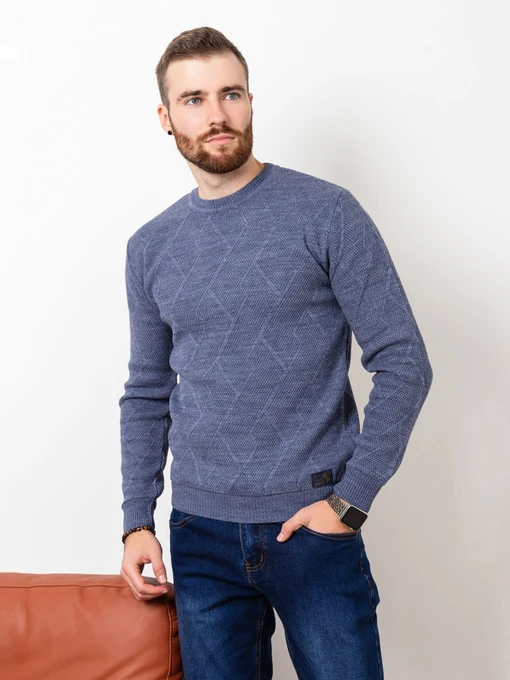 Свитры и кардиганы ISSA Plus модель GN4-63_blue Фото